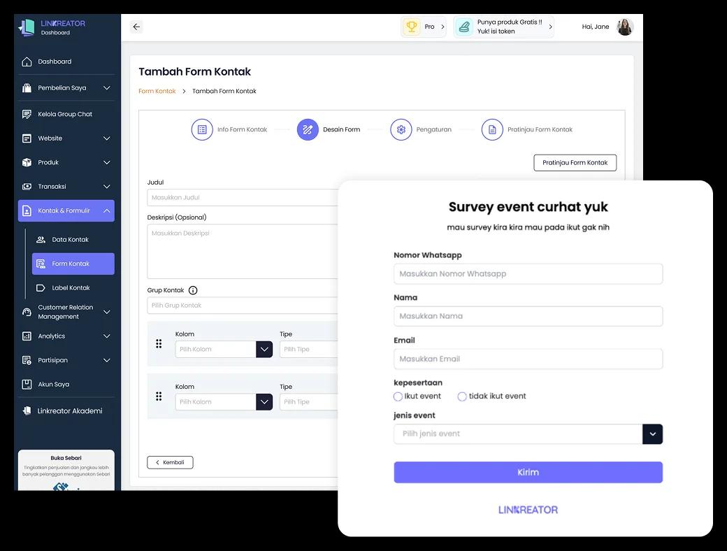 Buat Formulir & Kontak - Slide 1