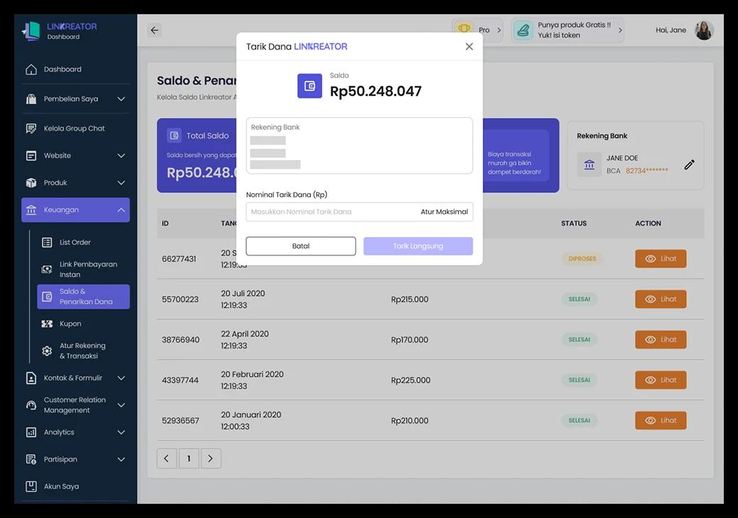 Tarik Dana & Atur Transaksi - Slide 1